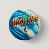 Faux Wrapped Canvas Print 缶バッジ (正面)