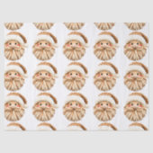 Faux Yarn Notch-Hook Santa Face Christmas Wrapping 薄葉紙 (正面)