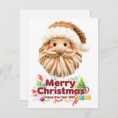 faux yarn pattern, notch-hook style, textured シーズンカード (正面/裏面)