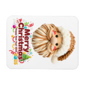 faux yarn pattern, notch-hook style, textured マグネット (横)