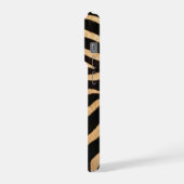 Faux Zebra Skin iPhoneケース (左側面)