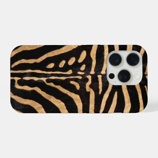 Faux Zebra Skin iPhoneケース (裏面横)