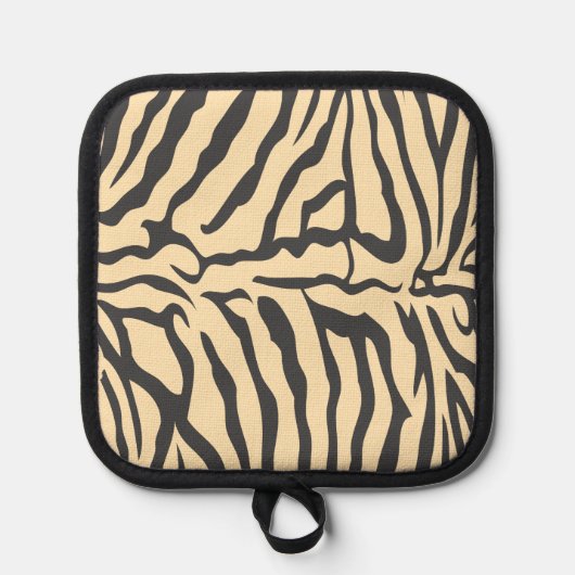 Faux Zebra Skin Oven Mitt 鍋敷き (正面)