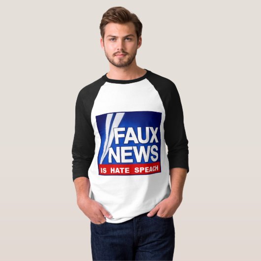 FauxNews Tシャツ (正面フル)