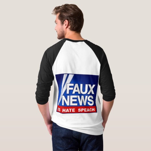 FauxNews Tシャツ (裏面フル)