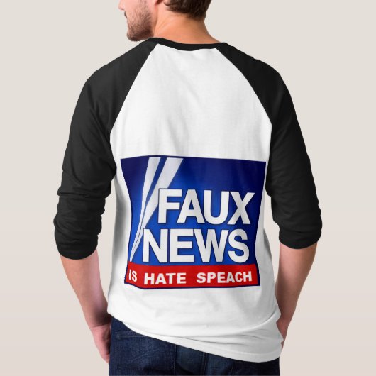 FauxNews Tシャツ (裏面)
