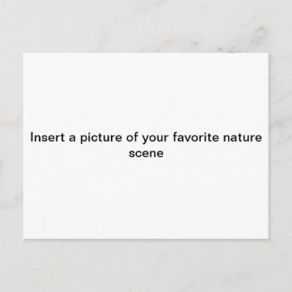 「FAVの写真を挿入する。自然シーン ポストカード