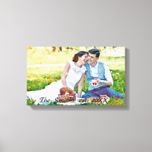 Favの写真を結婚パーソナライズ キャンバスプリント