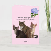 Favチャイルドとグランドキャッツ母の日のカード カード (裏面)