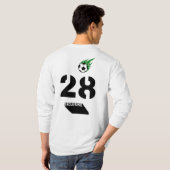 Favチームの作成28サッカーサッカースポーツ Tシャツ (裏面フル)