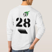 Favチームの作成28サッカーサッカースポーツ Tシャツ (裏面)