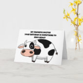 FAV *医師*何かについての誕生日のモー上 カード (黄色い花)