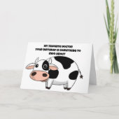 FAV *医師*何かについての誕生日のモー上 カード (正面)