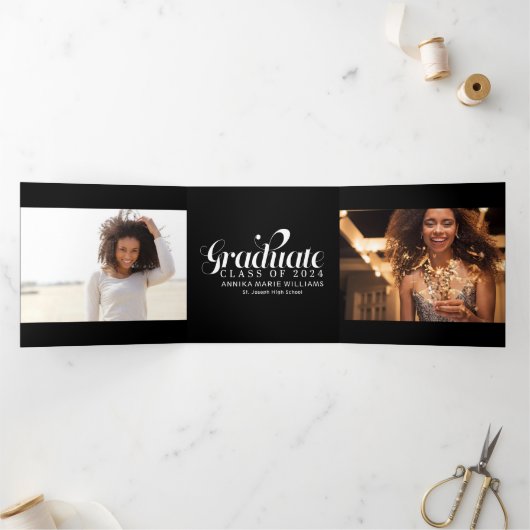 Fave大学院数々の写真三部発表 三つ折り案内状 (内部)