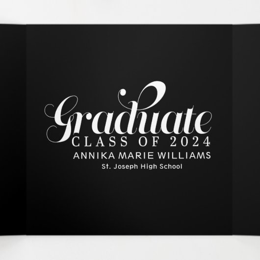 Fave大学院数々の写真三部発表 三つ折り案内状 (内部中)