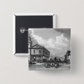 Faversham、ケント1832年の眺め 缶バッジ (正面&裏面)