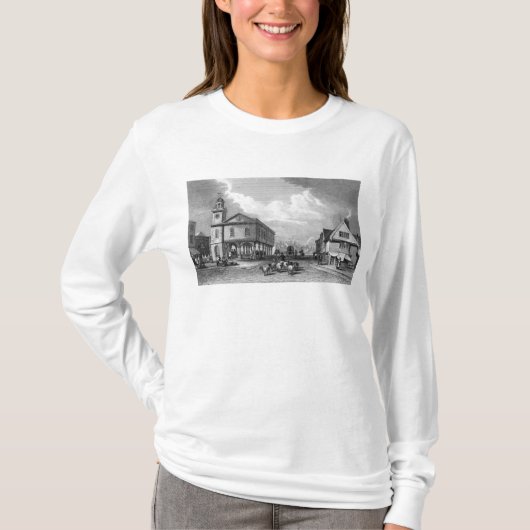 Faversham、ケント1832年の眺め Tシャツ (正面)