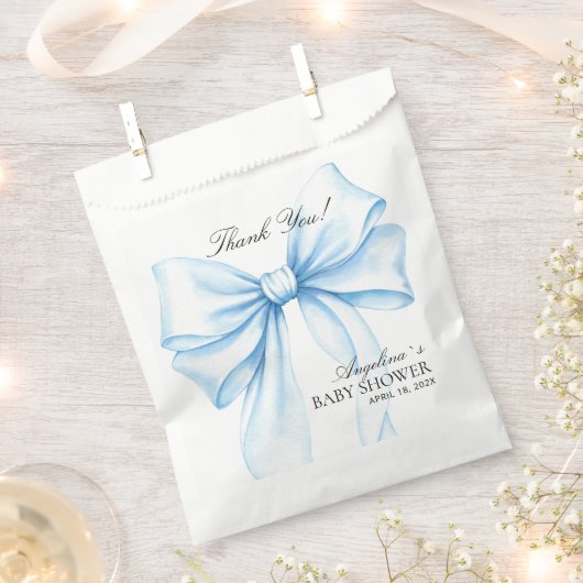 Favor Bag thank you Baby Shower. フェイバーバッグ (クリップ留めされた状態)