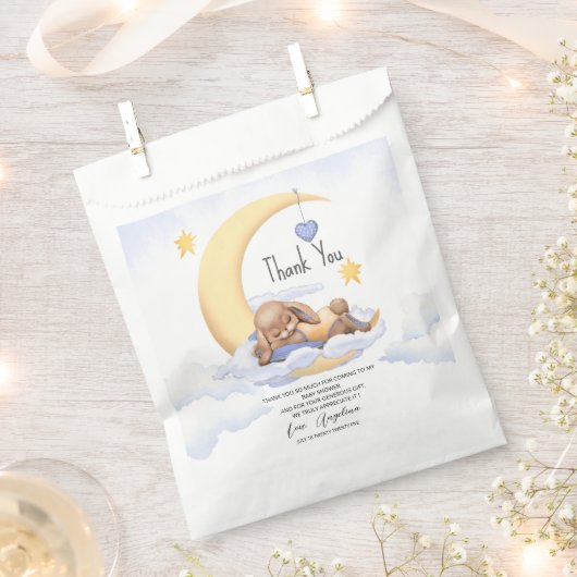Favor Bags baby shower フェイバーバッグ (クリップ留めされた状態)
