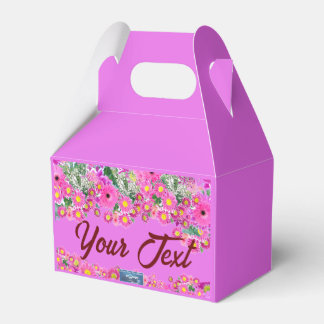Favor Box ハンドル(ピンクフラワーミックス)RFPMDesigns 2024 フェイバーボックス
