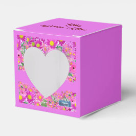 Favor Box ハート2(ピンクフラワーミックス)RFPMDesigns 2024 フェイバーボックス