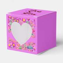 Favor Box ハート (ピンクフラワーミックス)RFPMDesigns 2024