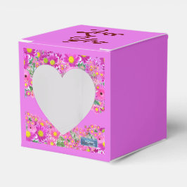 Favor Box ハート (ピンクフラワーミックス)RFPMDesigns 2024 フェイバーボックス
