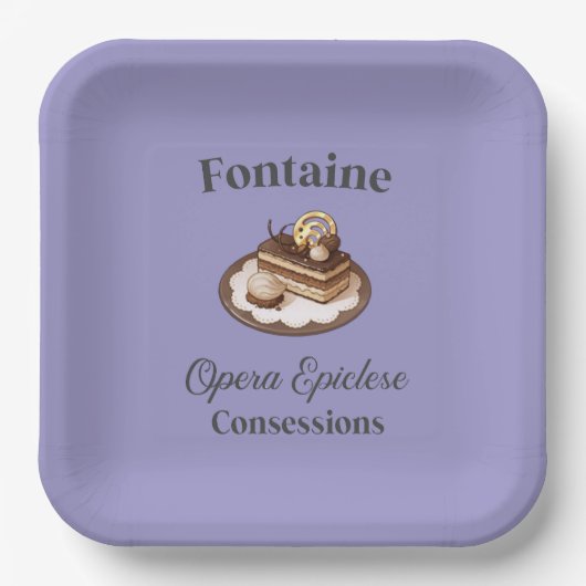 Favor Box ペーパープレート (正面)