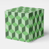 Favor Box – 緑の光学錯覚 フェイバーボックス (正面サイド)