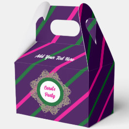 Favor Box 5 パープル(ピンク グリーン) RFPMDesigns©️2024 フェイバーボックス