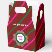 Favor Box 5 Burgundy(Pink Green) RFPMDesigns 2024 フェイバーボックス (見開き)