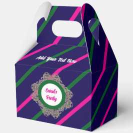 Favor Box 5 D-ブルー(ピンクグリーン) RFPMDesigns 2024 フェイバーボックス