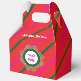 Favor Box 5 Red(Pink Green) RFPMDesigns  2024 フェイバーボックス