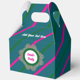 Favor Box 5 Teal(Pink Green) RFPMDesigns 2024 フェイバーボックス