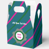 Favor Box 5 Teal(Pink Green) RFPMDesigns 2024 フェイバーボックス (見開き)