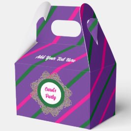 Favor Box 5 Violet(Pink Green) RFPMDesigns©️2024 フェイバーボックス