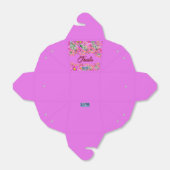 Favor Box Asian (Pink Flower Mix)RFPMDesigns©️2024 フェイバーボックス (折り畳みなし)