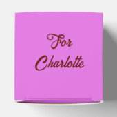 Favor Box Cube2(ピンクフラワーミックス) RFPMDesigns©️2024 フェイバーボックス (上部)