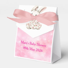 Favor Box-Editable Pink Chinoiserie Favor Box フェイバーボックス