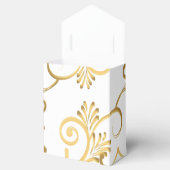 Favor Box-Fancy Gold Heart フェイバーボックス (オープン)