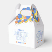 Favor Box for Birthday Party | Retro フェイバーボックス (裏面サイド)