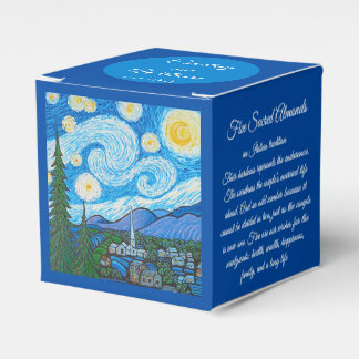 Favor Box - Starry Night - Mhanaの絵画 フェイバーボックス