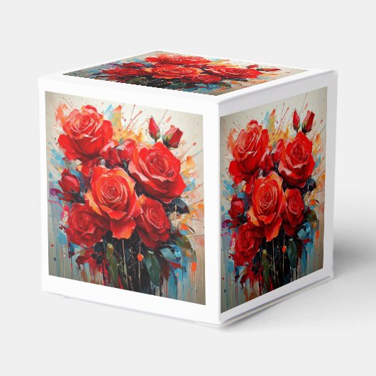 Favor box - The Red Roses アートワーク フェイバーボックス (裏面サイド)