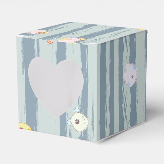 Favor Box – Whimsy Faces フェイバーボックス (正面サイド)