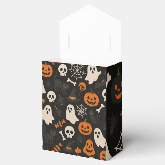 Favor box with Halloween pattern image フェイバーボックス (オープン)