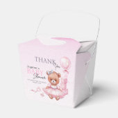 Favor Boxes for baby shower teddy bear. フェイバーボックス (正面サイド)
