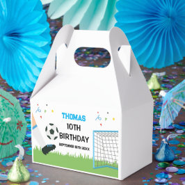 Favor Boxes Futbol Soccer Birthday boy party フェイバーボックス