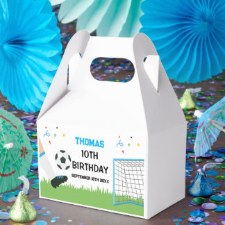 Favor Boxes Futbol Soccer Birthday boy party フェイバーボックス