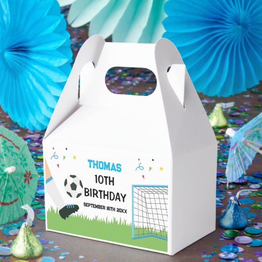Favor Boxes Futbol Soccer Birthday boy party  フェイバーボックス (パーティー)