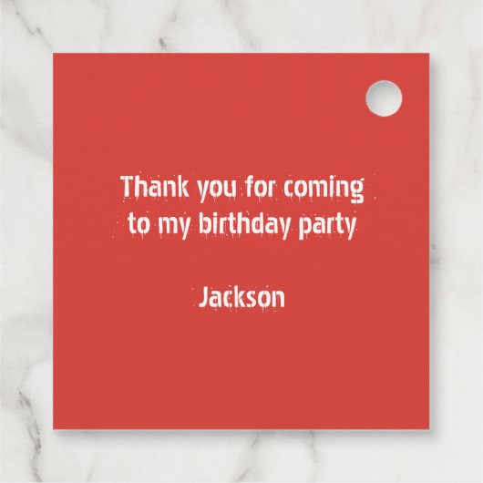 Favor Tags フェイバータグ (裏面)